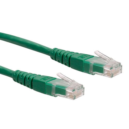 ROLINE ROLINE CAVO UTP PATCHCORD CAT.6, CLASS E, VERDE, 2M - CAVI DI RETE | TecnoCARE.net Sabaudia, Latina, Terracina, San Felice Circeo e Pontinia