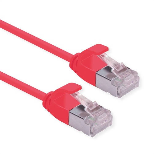 ROLINE ROLINE GREEN CAVO U/FTP DATACENTER PATCHCORD CAT.6A CLASS EA, LSOH/TPE, SLIM, ROSSO, 0.15M - CAVI DI RETE | TecnoCARE.net Sabaudia, Latina, Terracina, San Felice Circeo e Pontinia