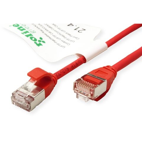 ROLINE ROLINE GREEN CAVO U/FTP DATACENTER PATCHCORD CAT.6A/CLASS EA, LSOH/TPE, SLIM, ROSSO, 2M - CAVI DI RETE | TecnoCARE.net Sabaudia, Latina, Terracina, San Felice Circeo e Pontinia