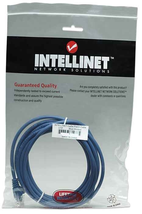 INTELLINET Intellinet 5m Cat5e cavo di rete Blu U/UTP (UTP) - CAVI PER COMPUTER E PERIFERICHE | TecnoCARE.net Sabaudia, Latina, Terracina, San Felice Circeo e Pontinia