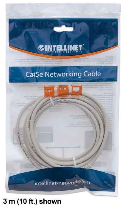 INTELLINET Intellinet 5m Cat6 cavo di rete Grigio U/UTP (UTP) - CAVI PER COMPUTER E PERIFERICHE | TecnoCARE.net Sabaudia, Latina, Terracina, San Felice Circeo e Pontinia
