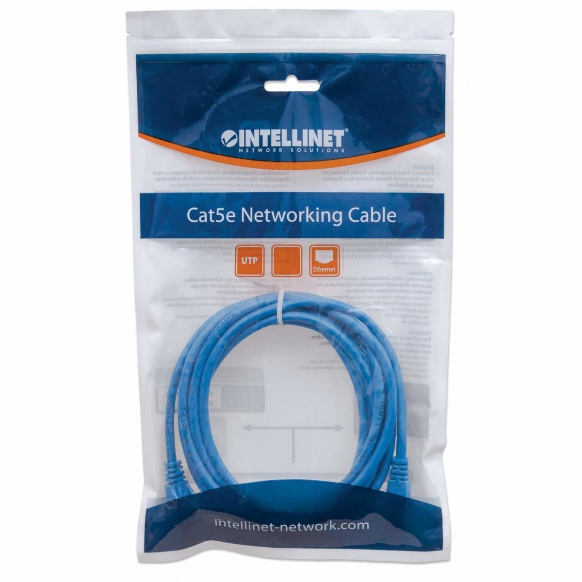 INTELLINET Intellinet 1m Cat6 cavo di rete Blu U/UTP (UTP) - CAVI PER COMPUTER E PERIFERICHE | TecnoCARE.net Sabaudia, Latina, Terracina, San Felice Circeo e Pontinia