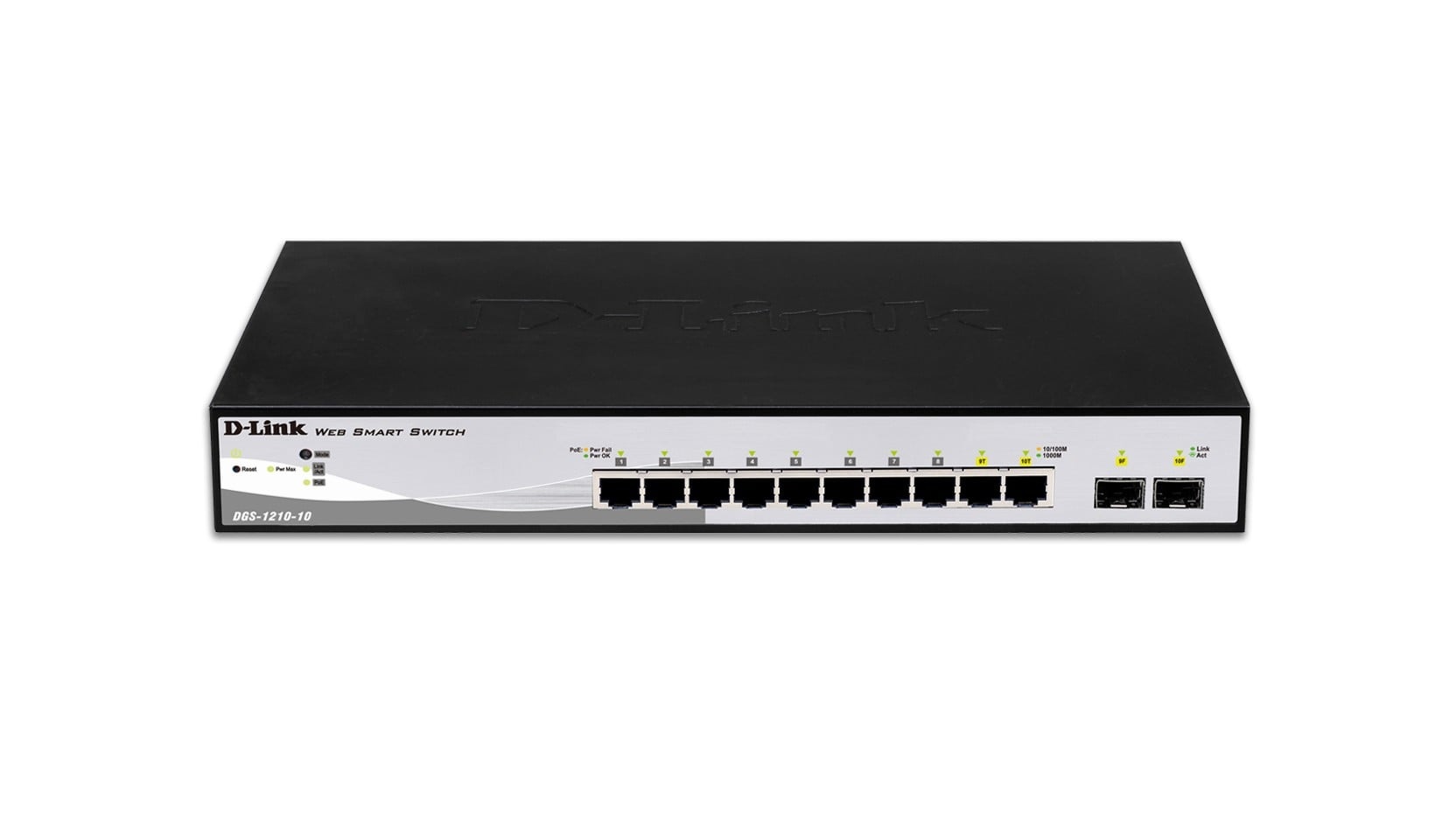 D-LINK D-Link DGS-1210-10 switch di rete Gestito L2 Gigabit Ethernet (10/100/1000) 1U Nero, Grigio - RETI | TecnoCARE.net Sabaudia, Latina, Terracina, San Felice Circeo e Pontinia