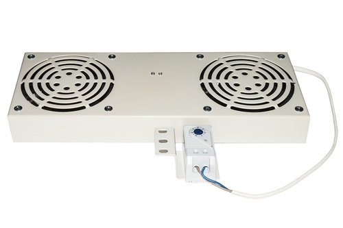 LINK MODULO 2 VENTOLE CON TERMOSTATO PER ARMADI RACK A MURO LINK COLORE GRIGIO - ARMADI RACK ACCESSORI | TecnoCARE.net Sabaudia, Latina, Terracina, San Felice Circeo e Pontinia