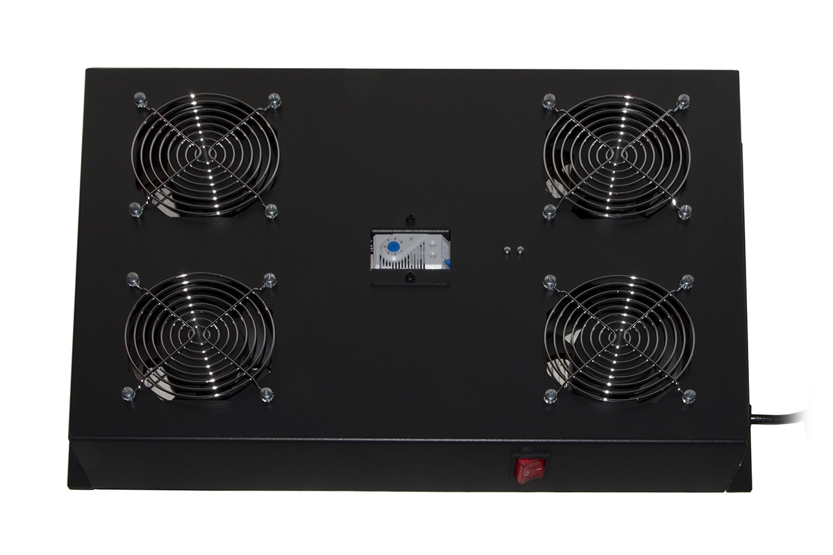 LINK MODULO 4 VENTOLE CON TERMOSTATO PER ARMADI LK1942U614N COLORE NERO - ARMADI RACK ACCESSORI | TecnoCARE.net Sabaudia, Latina, Terracina, San Felice Circeo e Pontinia