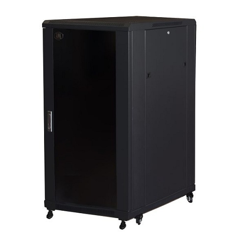 LINK ARMADIO RACK 19 27U (A)1388 (L)600 (P)1000 COLORE NERO PORTA VETRO DISASSEMBLATO - ARMADI RACK | TecnoCARE.net Sabaudia, Latina, Terracina, San Felice Circeo e Pontinia