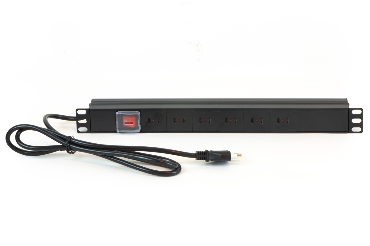 LINK MULTIPRESA 19 CON PORTE USB-C PER ALIMENTARE DISPOSITIVI 5 VOLT 3.4A - ARMADI RACK ACCESSORI | TecnoCARE.net Sabaudia, Latina, Terracina, San Felice Circeo e Pontinia