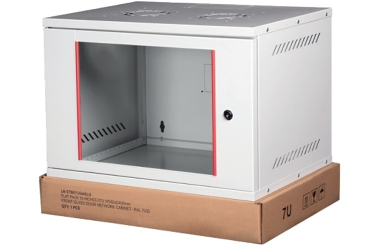 LINK ARMADIO RACK 19 A MURO 12U 19 (L) 542 mm (P) 400 mm COLORE GRIGIO DISASSEMBLATO - ARMADI RACK | TecnoCARE.net Sabaudia, Latina, Terracina, San Felice Circeo e Pontinia