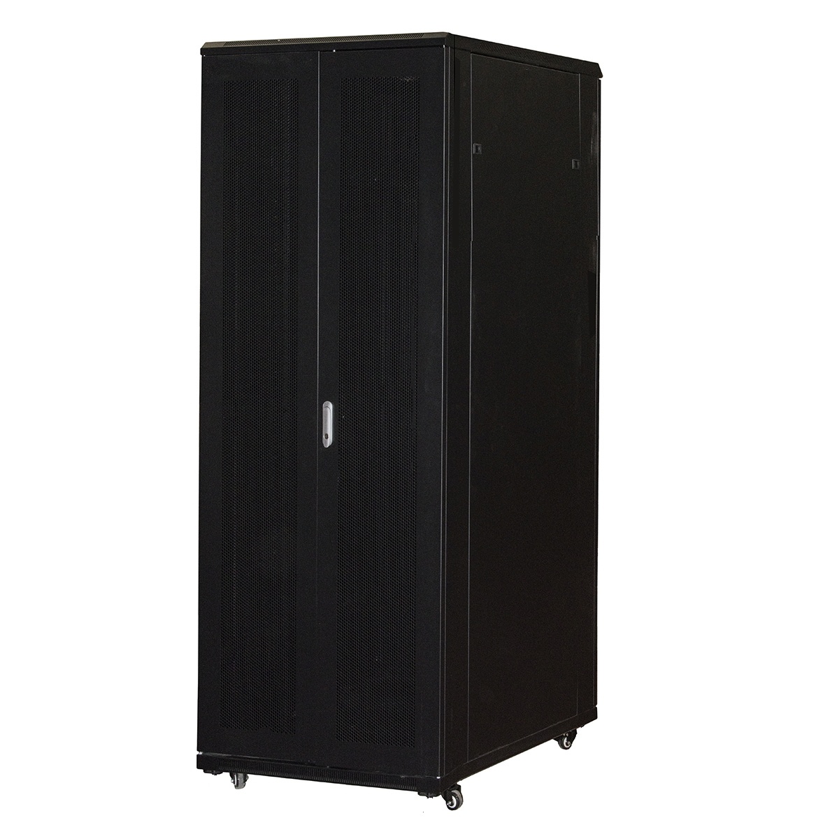 LINK ARMADIO RACK 42U 800X1200 PORTA DOPPIA TRAFORATA CON 2 RIPIANI NERO - ARMADI RACK | TecnoCARE.net Sabaudia, Latina, Terracina, San Felice Circeo e Pontinia
