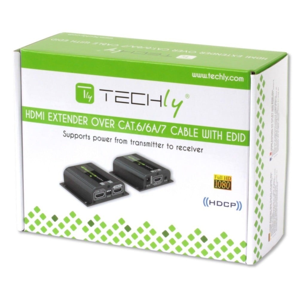 TECHLY Techly IDATA EXT-E70POED Estensore HDMI 1.4 1080p60Hz fino a 40m su Cat6 con IR PoC - ELABORAZIONI E DISTRIBUZIONI DEL SEGNALE | TecnoCARE.net Sabaudia, Latina, Terracina, San Felice Circeo e Pontinia