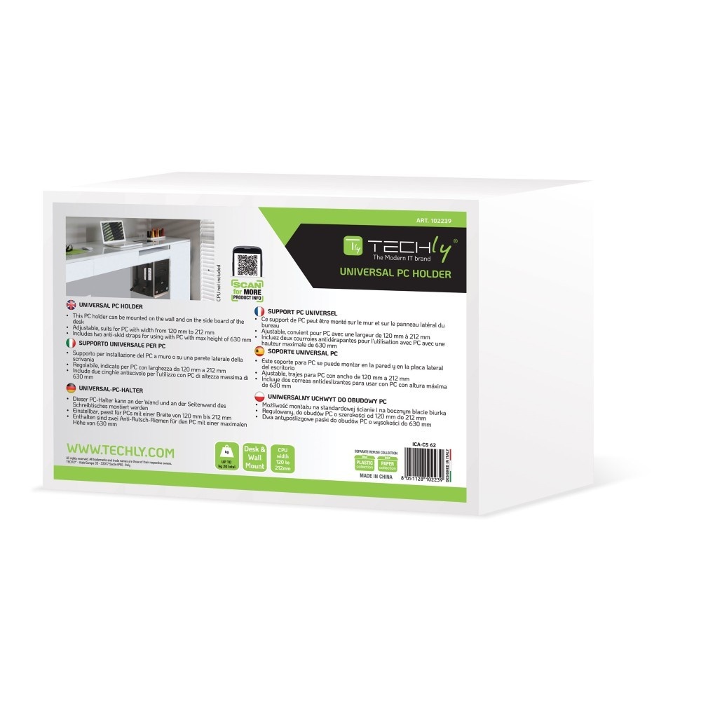 TECHLY Techly ICA-CS 62 Supporto per computer laterale - COMPONENTI | TecnoCARE.net Sabaudia, Latina, Terracina, San Felice Circeo e Pontinia