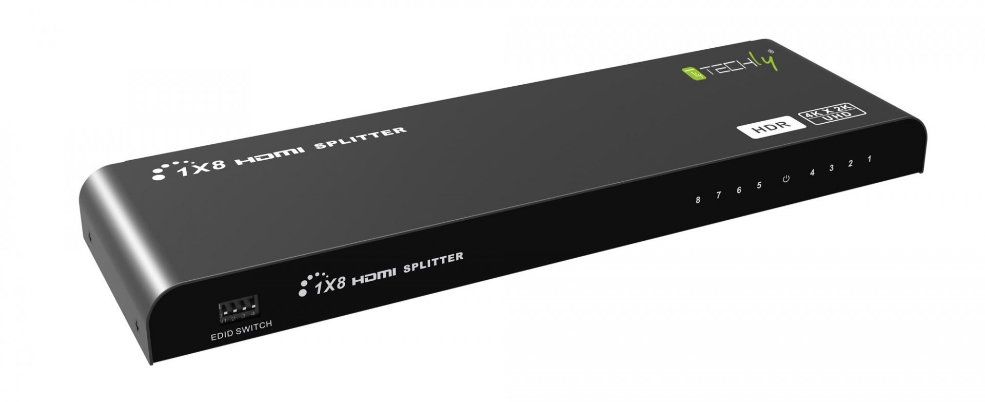 TECHLY Techly IDATA HDMI2-4K8HDR Splitter HDMI 2.0 4K@60Hz 1x8 attivo HDR EDID - ELABORAZIONI E DISTRIBUZIONI DEL SEGNALE | TecnoCARE.net Sabaudia, Latina, Terracina, San Felice Circeo e Pontinia