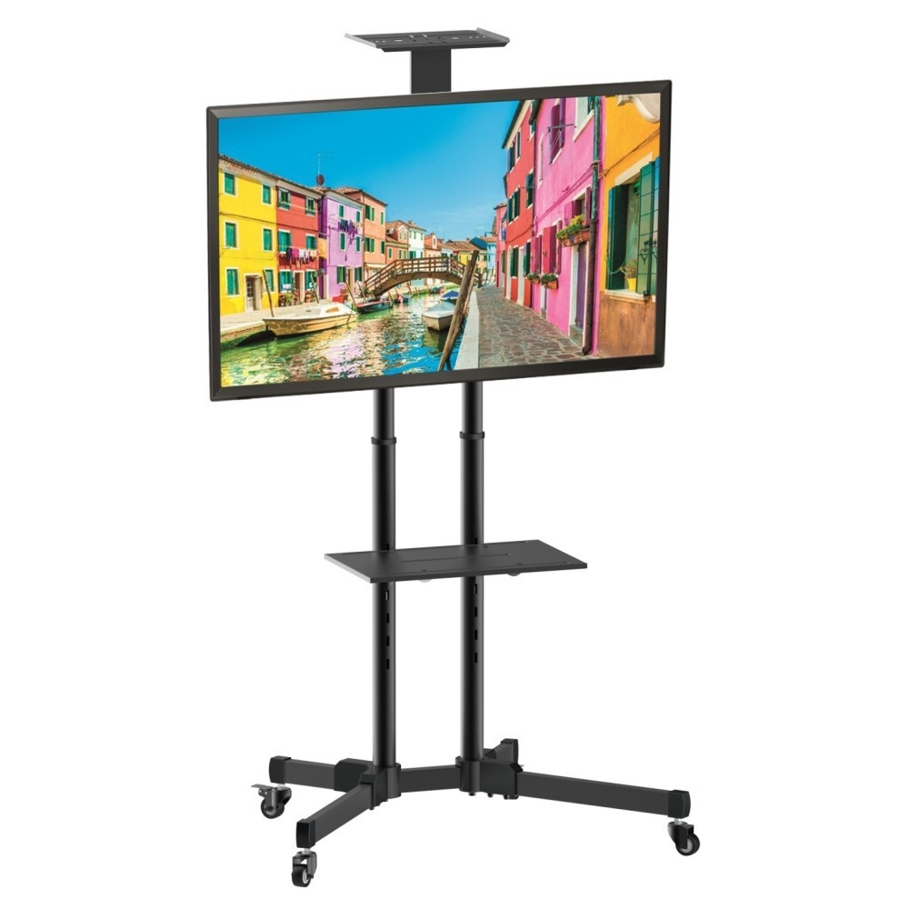 TECHLY Techly ICA-TR16T Supporto TV mobile 37-70" fino a 50kg regolabile con 2 ripiani - ACCESSORI ED ELEMENTI PER APPARECCHIATURA AUDIO | TecnoCARE.net Sabaudia, Latina, Terracina, San Felice Circeo e Pontinia