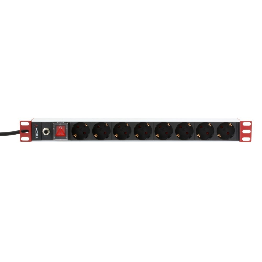 TECHLY Techly I-CASE STRIP-61UDIT Barra di alimentazione 19" 1U X8 - prese Schuko - COMPONENTI | TecnoCARE.net Sabaudia, Latina, Terracina, San Felice Circeo e Pontinia