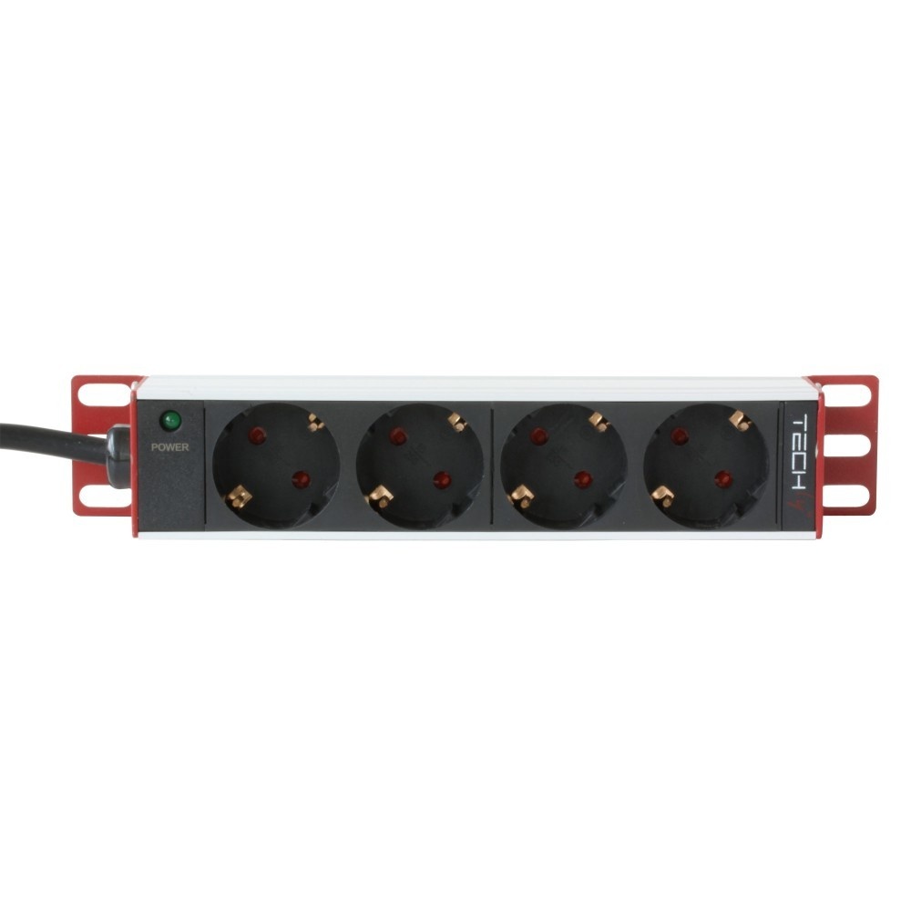 TECHLY Techly I-CASE M10-4ITY Barra di alimentazione 10' 1U X4 - prese Schuko - COMPONENTI | TecnoCARE.net Sabaudia, Latina, Terracina, San Felice Circeo e Pontinia