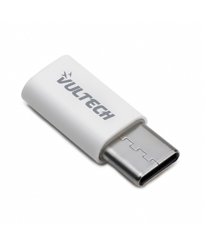 VULTECH VULTECH ADATTATORE MICRO USB 2.0 TO TYPE C-PLASTICA-BIANCO - ADATTATORI | TecnoCARE.net Sabaudia, Latina, Terracina, San Felice Circeo e Pontinia