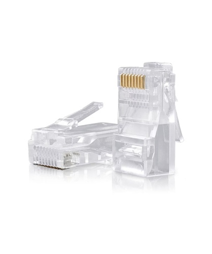 VULTECH VULTECH CONNETTORI TRASPARENTI PASSANTI RJ45 UTP 50 PZ. 8P8C SN21405 CAT5E - ADATTATORI | TecnoCARE.net Sabaudia, Latina, Terracina, San Felice Circeo e Pontinia