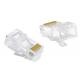 VULTECH VULTECH CONNETTORI TRASPARENTI PASSANTI RJ45 UTP 50 PZ. 8P8C SN21406 CAT6 - ADATTATORI | TecnoCARE.net Sabaudia, Latina, Terracina, San Felice Circeo e Pontinia