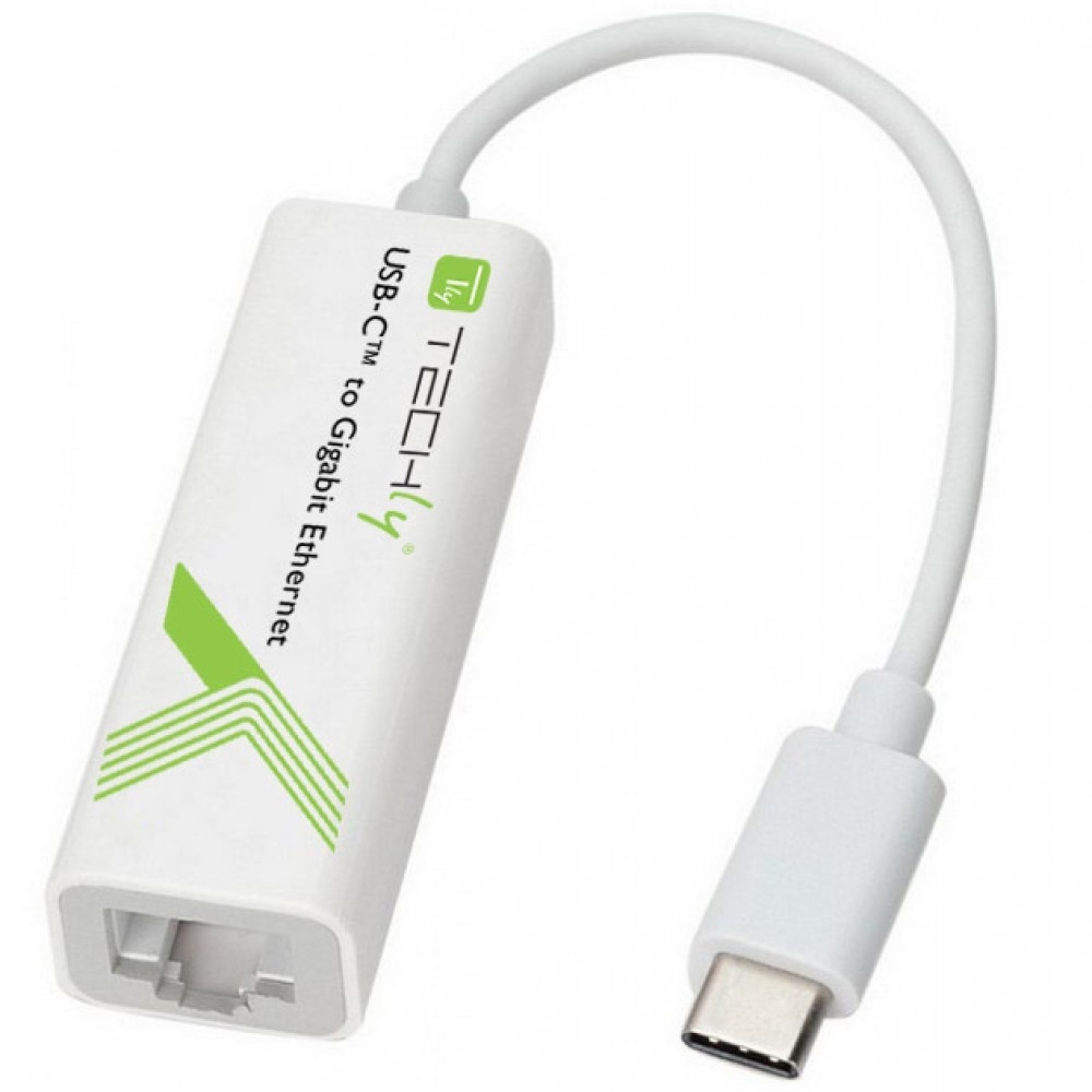 TECHLY Techly IADAP USB31-ETGIGA Adattatore di rete USB-C 3.1 a RJ45 Gigabit. 10/100/1000 - COMPONENTI | TecnoCARE.net Sabaudia, Latina, Terracina, San Felice Circeo e Pontinia