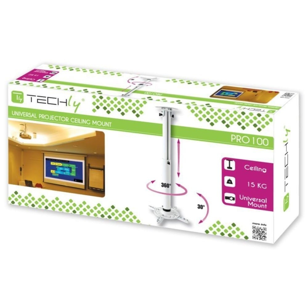 TECHLY Techly ICA-PM 104MW Braccio per proiettore da soffitto 50/77 bi - ACCESSORI ED ELEMENTI PER APPARECCHIATURA AUDIO | TecnoCARE.net Sabaudia, Latina, Terracina, San Felice Circeo e Pontinia
