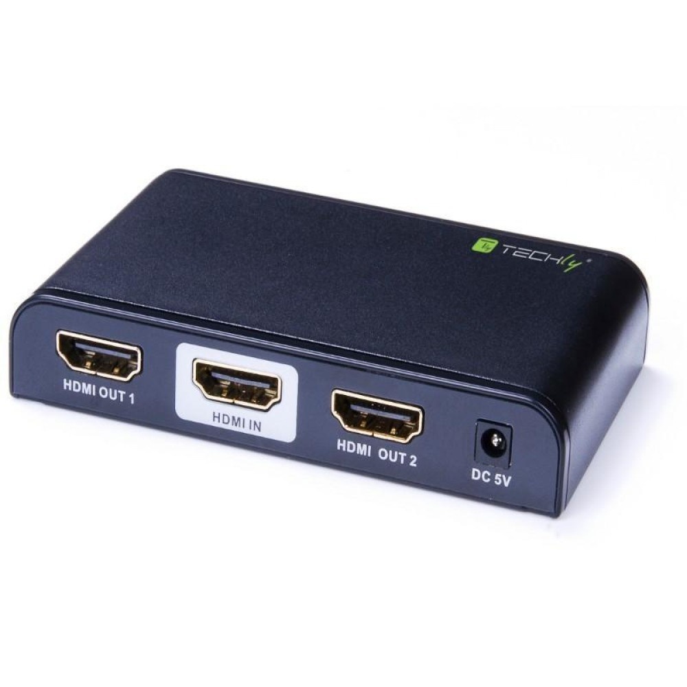 TECHLY Techly IDATA HDMI2-4K2 Splitter HDMI 2.0 4K@60Hz 1x2 attivo - ELABORAZIONI E DISTRIBUZIONI DEL SEGNALE | TecnoCARE.net Sabaudia, Latina, Terracina, San Felice Circeo e Pontinia