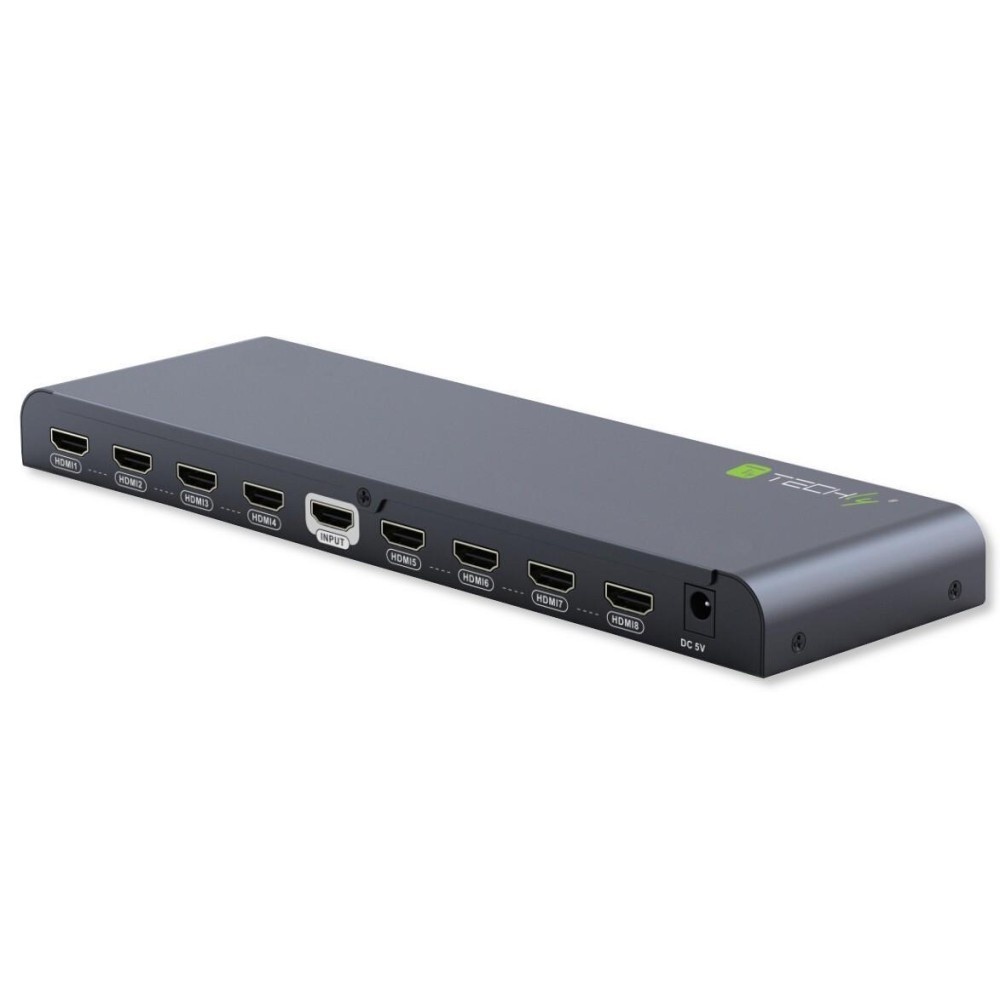 TECHLY Techly IDATA HDMI2-4K8 Splitter HDMI 2.0 4K@60Hz 1x8 attivo - ELABORAZIONI E DISTRIBUZIONI DEL SEGNALE | TecnoCARE.net Sabaudia, Latina, Terracina, San Felice Circeo e Pontinia