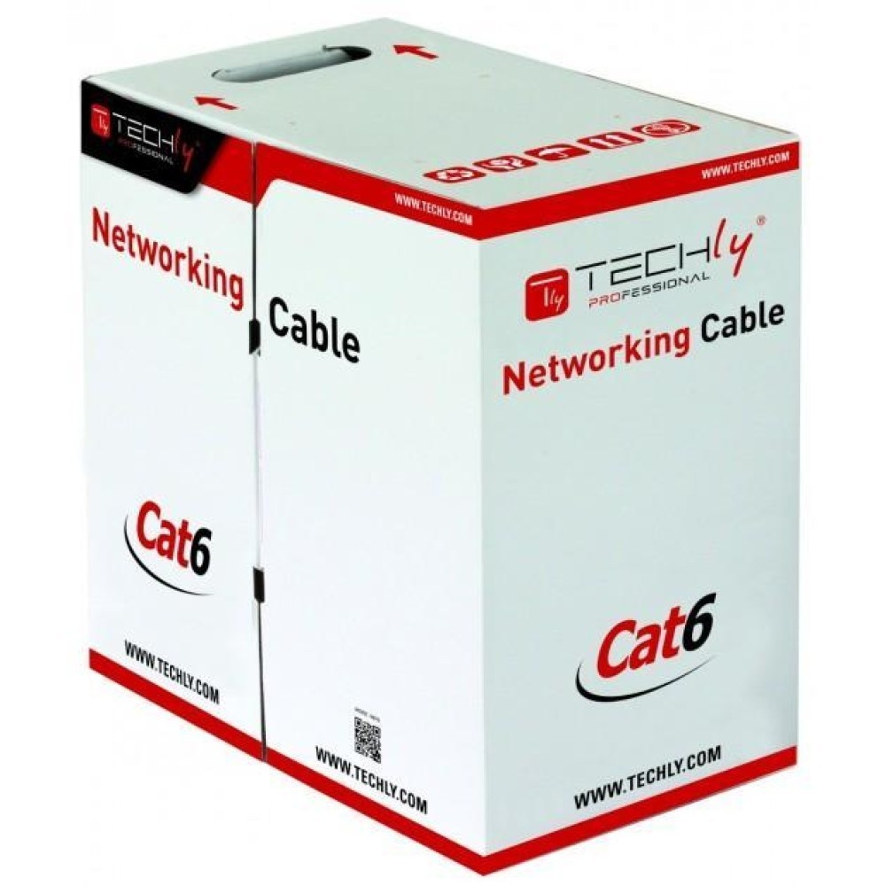 TECHLY Techly ITP6-UTP-ICH Cavo a coppie intrecciate Cat6 UTP LSZH 305m 100% CU Grigio - CAVI PER COMPUTER E PERIFERICHE | TecnoCARE.net Sabaudia, Latina, Terracina, San Felice Circeo e Pontinia
