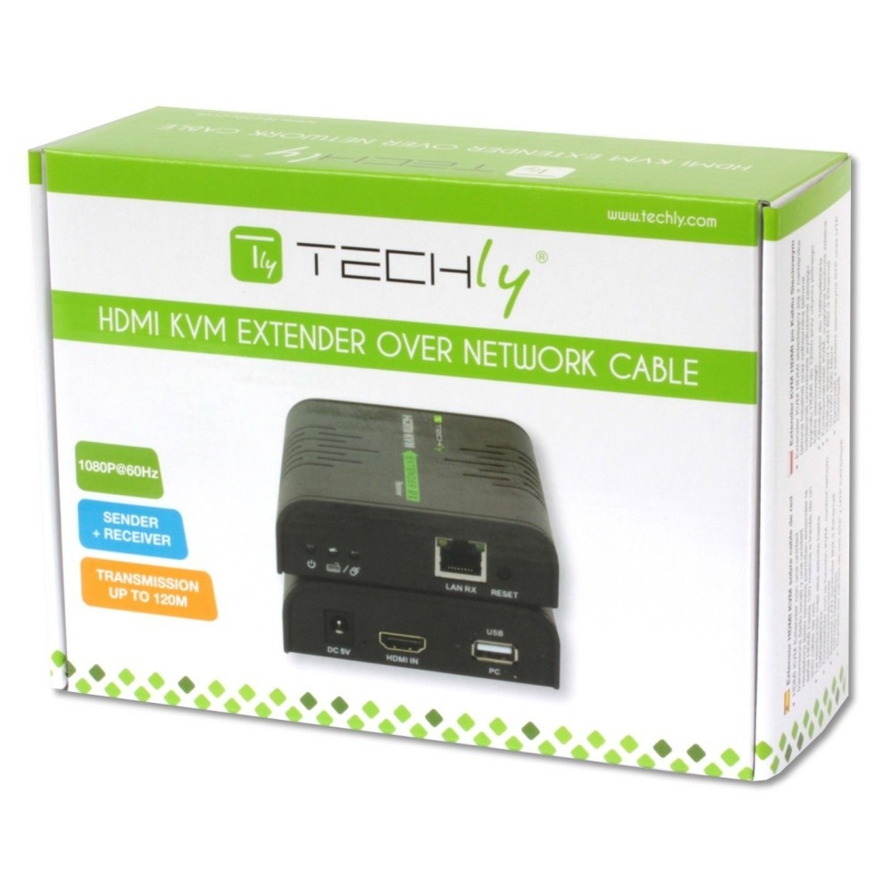 TECHLY Techly IDATA HDMI-KVM2 Estensore KVM HDMI/USB 1080p60Hz fino a 120m su cavo Cat6 - TASTIERE E CONTROLLER | TecnoCARE.net Sabaudia, Latina, Terracina, San Felice Circeo e Pontinia