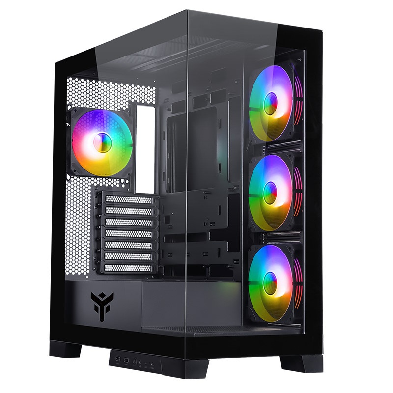 ITEK ITEK CASE SHOWBUI 45B - GAMING  TOWER, ATX, 4X12CM ARGB FAN,  2XUSB3, TYPE-C, SIDE  FRONT  PANEL TE - CASE | TecnoCARE.net Sabaudia, Latina, Terracina, San Felice Circeo e Pontinia