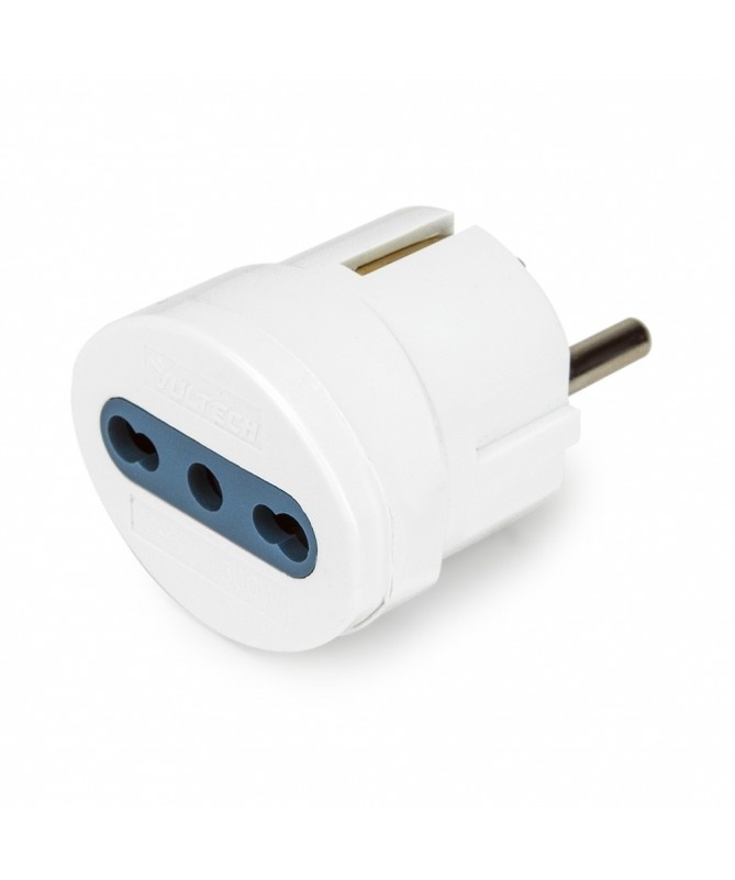 VULTECH VULTECH ADATTATORE SCHUKO TO BIPASSO 10/16A - ADATTATORI | TecnoCARE.net Sabaudia, Latina, Terracina, San Felice Circeo e Pontinia