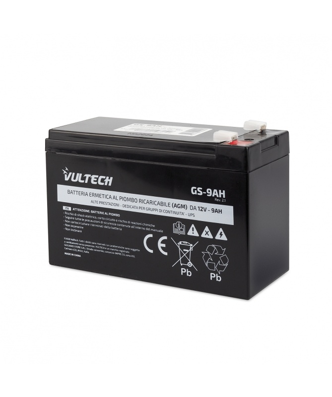VULTECH VULTECH BATTERIA ERMETICA AL PIOMBO PER UPS 12V 9A - BATTERIE UPS | TecnoCARE.net Sabaudia, Latina, Terracina, San Felice Circeo e Pontinia