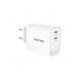 VULTECH VULTECH CARICATORE ADATTATORE UNIVERSALE, 2 X TYPE-C, PD45 GAN PPS 45W, BIANCO COMPATTO - CARICABATTERIE | TecnoCARE.net Sabaudia, Latina, Terracina, San Felice Circeo e Pontinia