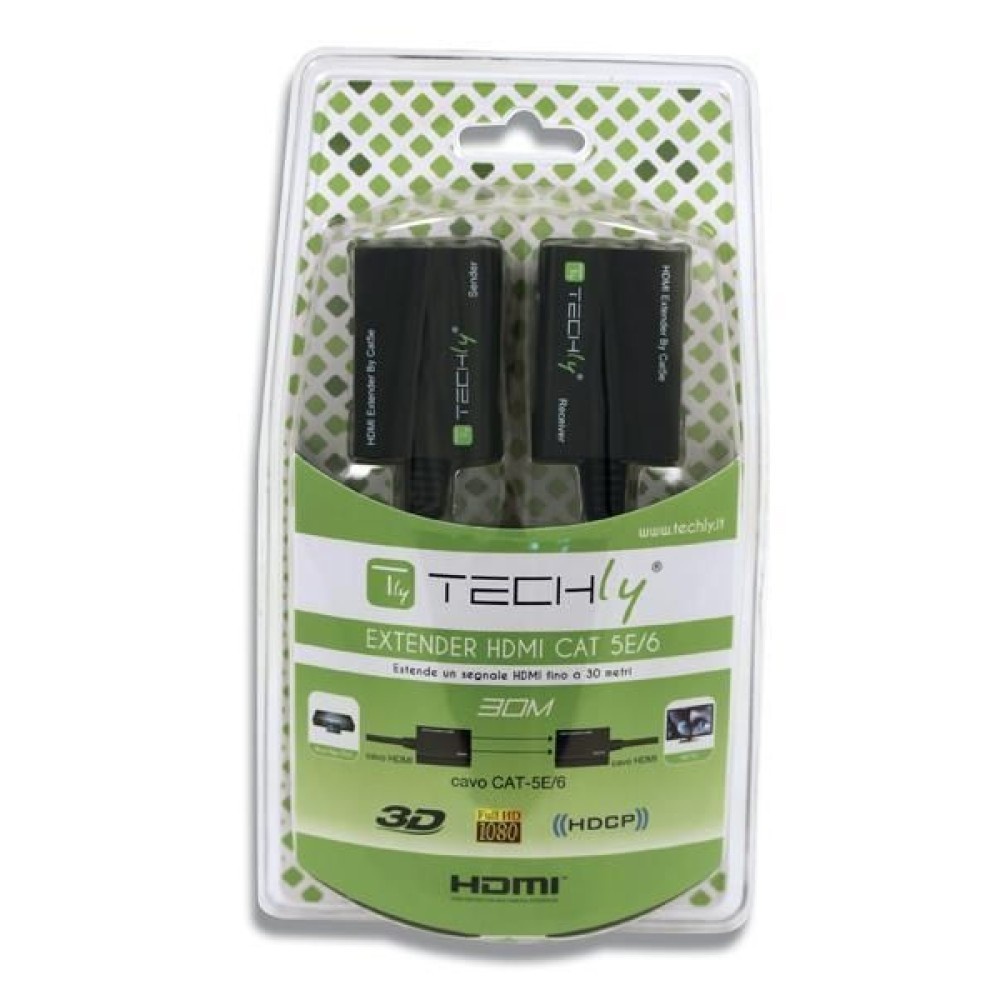 TECHLY Techly IDATA EXT-E30D Estensore HDMI 1080p60Hz fino a 30m su cavo Cat5e/6 - ELABORAZIONI E DISTRIBUZIONI DEL SEGNALE | TecnoCARE.net Sabaudia, Latina, Terracina, San Felice Circeo e Pontinia