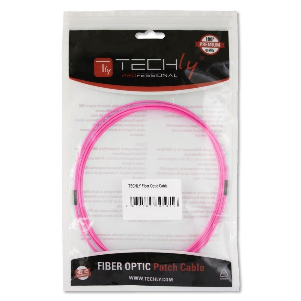 TECHLY Techly ILWL D5-LCLC-100/OM4 Cavo Patch Cord Fibra Ottica OM4 50/125 MM LC-LC Duplex 10m - CAVI PER COMPUTER E PERIFERICHE | TecnoCARE.net Sabaudia, Latina, Terracina, San Felice Circeo e Pontinia
