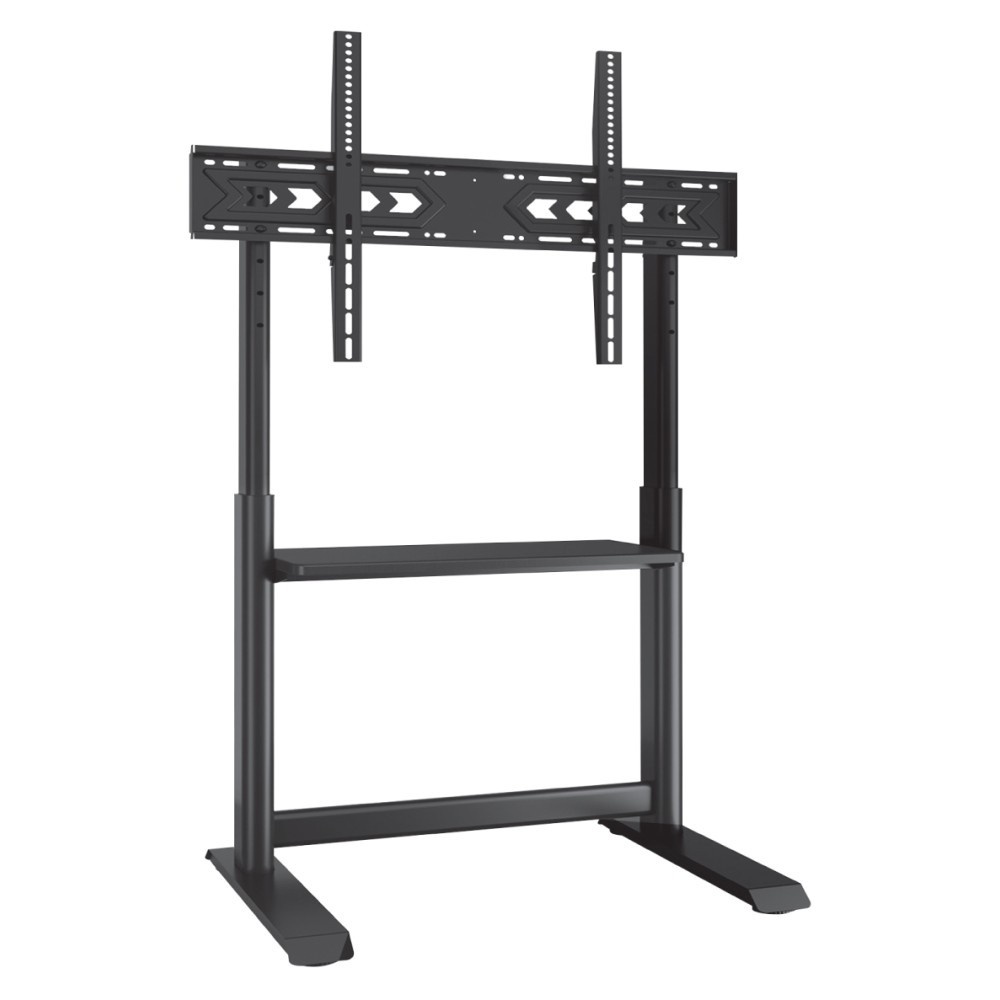 TECHLY Techly ICA-TR130BK Supporto da pavimento per TV 60-86" fino a 68kg regolabile con ripiano AV - ACCESSORI ED ELEMENTI PER APPARECCHIATURA AUDIO | TecnoCARE.net Sabaudia, Latina, Terracina, San Felice Circeo e Pontinia