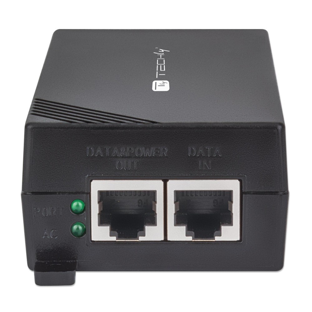 TECHLY Techly I-SWHUB 3000STY2 Alimentatore PoE+ Gigabit, 1x RJ45 30W 802.3af/at - RETI | TecnoCARE.net Sabaudia, Latina, Terracina, San Felice Circeo e Pontinia