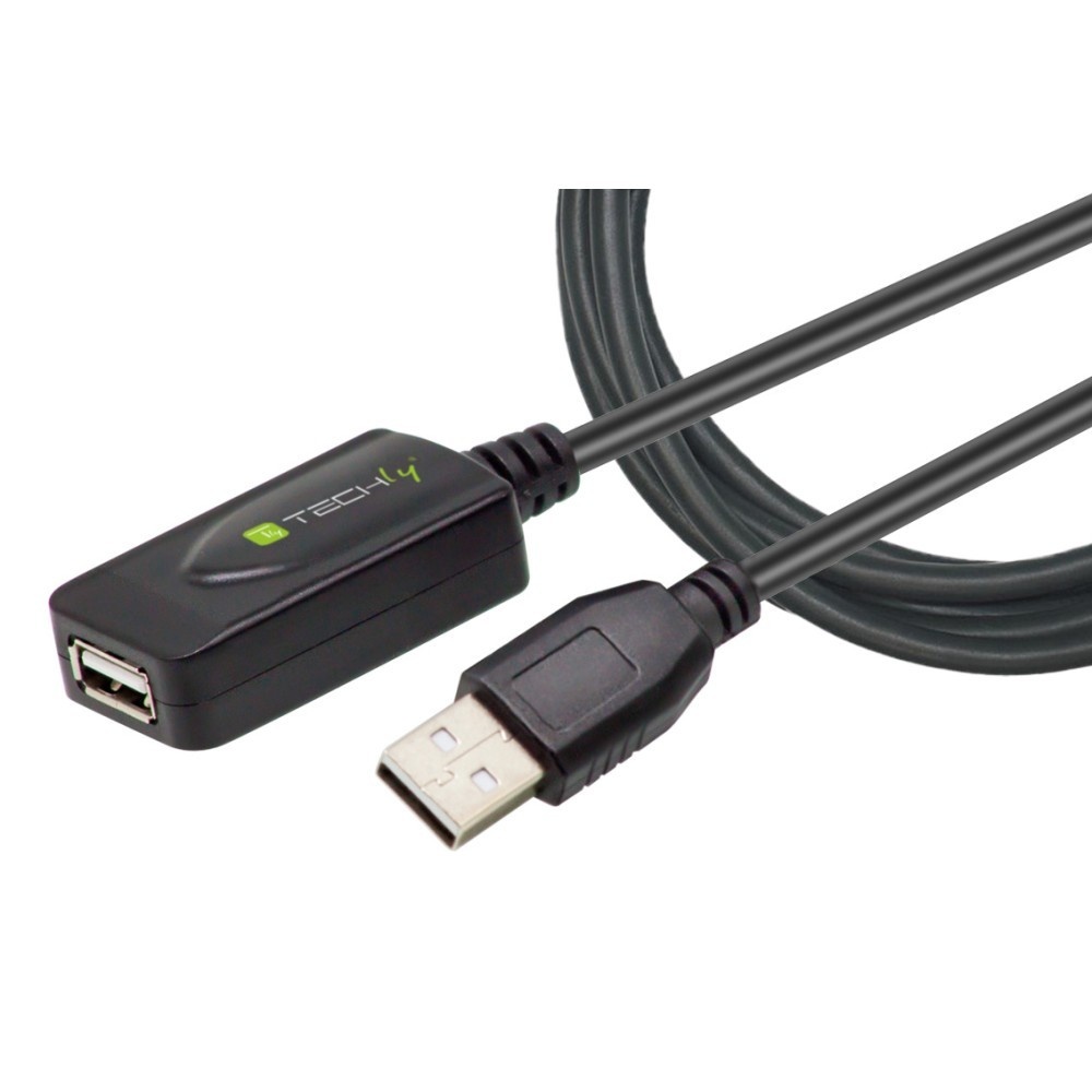 TECHLY Techly IUSB-REP220TY3 Cavo di Estensione Attivo USB 2.0 USB-A Maschio a USB-A Femmina 20m - CAVI PER COMPUTER E PERIFERICHE | TecnoCARE.net Sabaudia, Latina, Terracina, San Felice Circeo e Pontinia