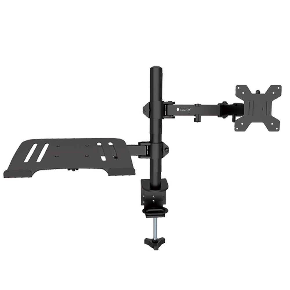 TECHLY Techly ICA-LCD 174NB Supporto da scrivania girevole per monitor da 13-32" e laptop da 17" - MONITOR E ACCESSORI | TecnoCARE.net Sabaudia, Latina, Terracina, San Felice Circeo e Pontinia