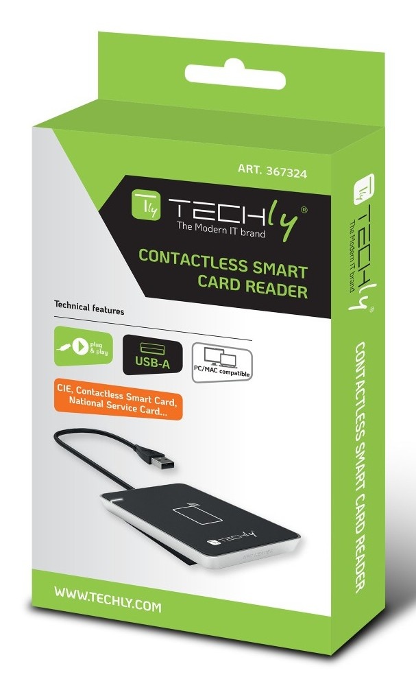 TECHLY Techly I-CARD CAM-CIE Lettore di schede di prossimità NFC RFID 13.56MHz USB - ACCESSO E CONTROLLO | TecnoCARE.net Sabaudia, Latina, Terracina, San Felice Circeo e Pontinia