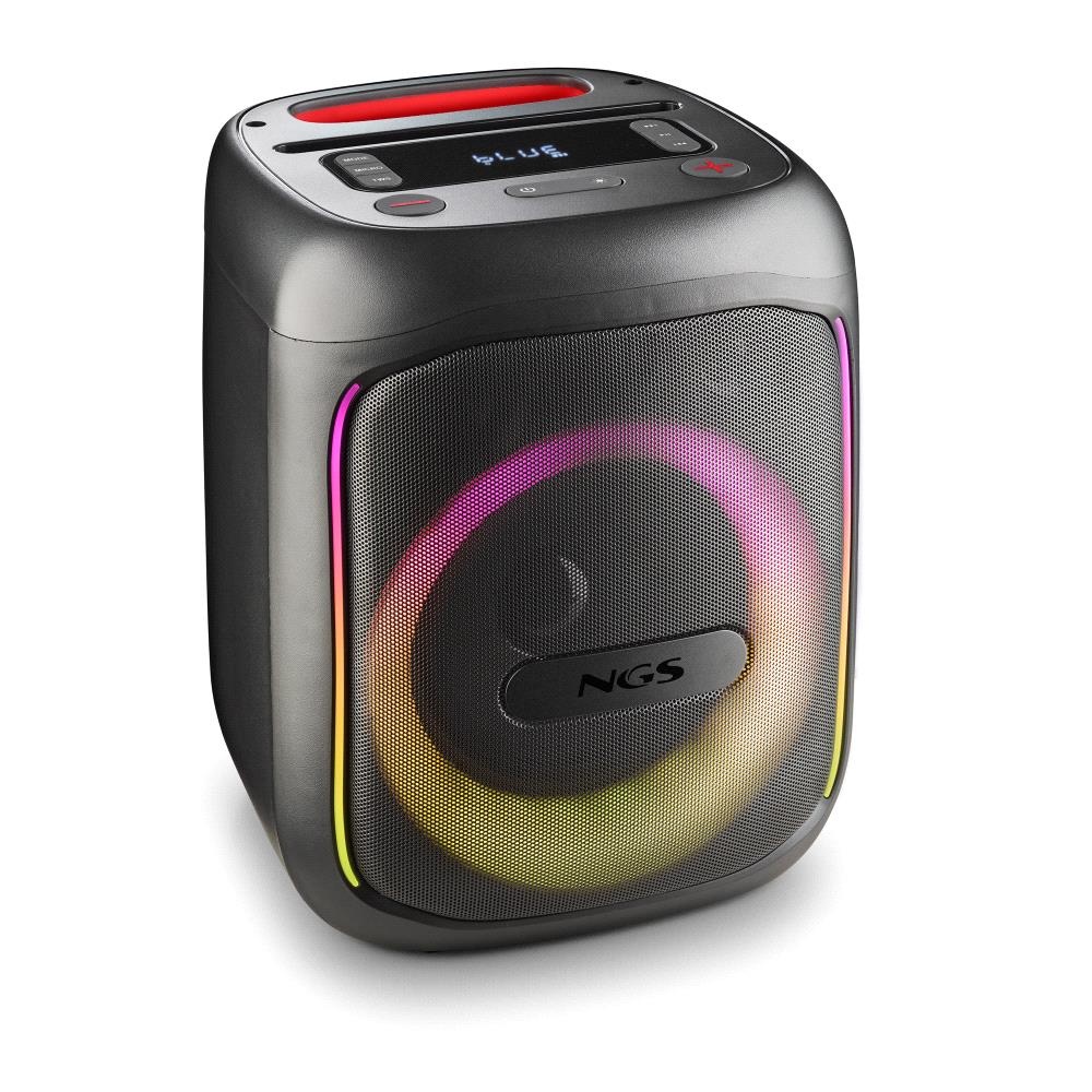 NGS NGS ALTOPARLANTE PORTATILE  80W, AUTONOMIA 10H, LED, INGRESSO BT,TWS,USB,TF,AUX CON INGR MICR, NERO - SPEAKER | TecnoCARE.net Sabaudia, Latina, Terracina, San Felice Circeo e Pontinia