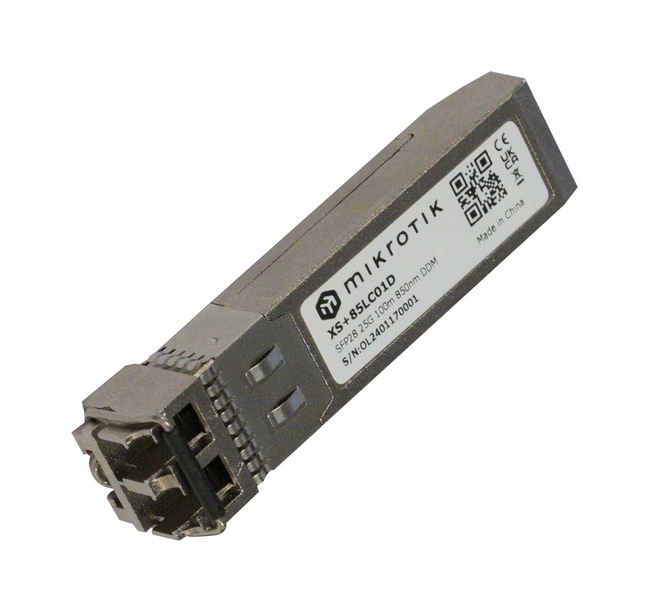 MIKROTIK Mikrotik XS+85LC01D modulo del ricetrasmettitore di rete Fibra ottica 25000 Mbit/s SFP28 850 nm - RETI | TecnoCARE.net Sabaudia, Latina, Terracina, San Felice Circeo e Pontinia