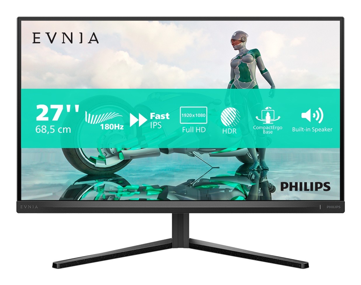 PHILIPS Philips Evnia 27M2N3200A/00 Monitor PC 68,6 cm (27") 1920 x 1080 Pixel Full HD LCD Nero - MONITOR E ACCESSORI | TecnoCARE.net Sabaudia, Latina, Terracina, San Felice Circeo e Pontinia