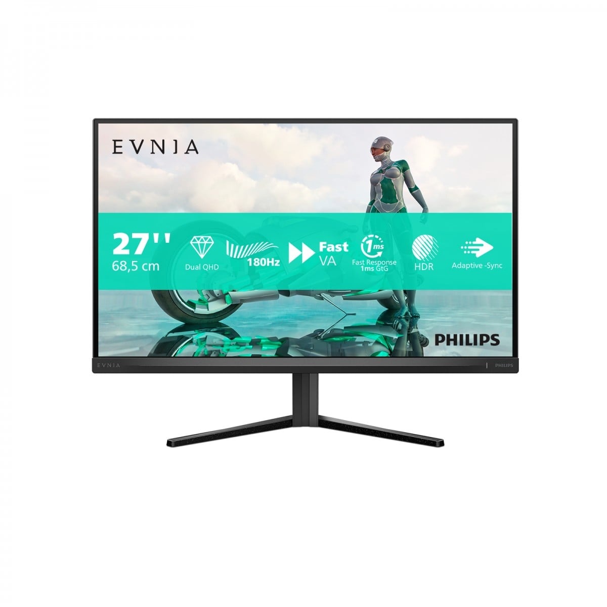 PHILIPS Philips Evnia 27M2N3500NL/00 Monitor PC 68,6 cm (27") 2560 x 1440 Pixel Quad HD LCD Grigio - MONITOR E ACCESSORI | TecnoCARE.net Sabaudia, Latina, Terracina, San Felice Circeo e Pontinia