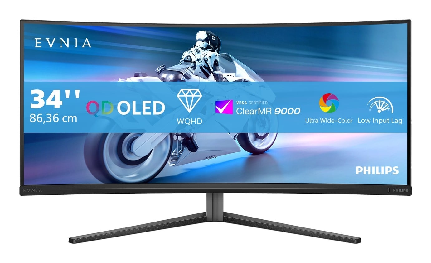 PHILIPS Philips Evnia 34M2C6500/00 Monitor PC 86,4 cm (34") 3440 x 1440 Pixel Wide Quad HD QD-OLED Grigio - MONITOR E ACCESSORI | TecnoCARE.net Sabaudia, Latina, Terracina, San Felice Circeo e Pontinia