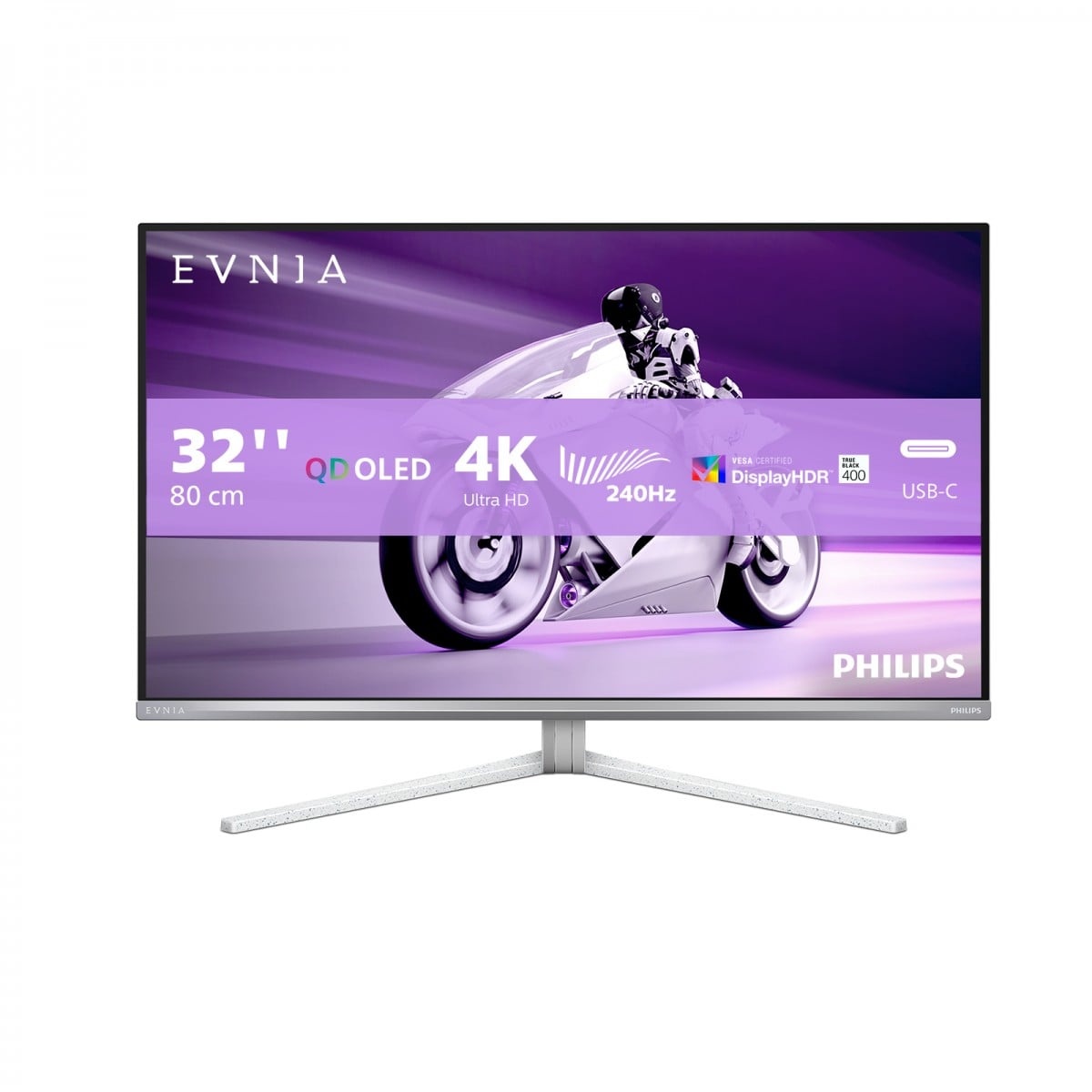 PHILIPS Philips Evnia 8000 32M2N8900/00 Monitor PC 80 cm (31.5") 3840 x 2160 Pixel 4K Ultra HD QD-OLED Bianco - MONITOR E ACCESSORI | TecnoCARE.net Sabaudia, Latina, Terracina, San Felice Circeo e Pontinia