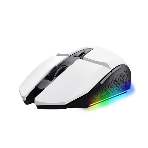 TRUST TRUST MOUSE GAMING RGB WIRELESS RICARICABILE 4.800DPI - GXT110W FELOX BIANCO - MOUSE | TecnoCARE.net Sabaudia, Latina, Terracina, San Felice Circeo e Pontinia