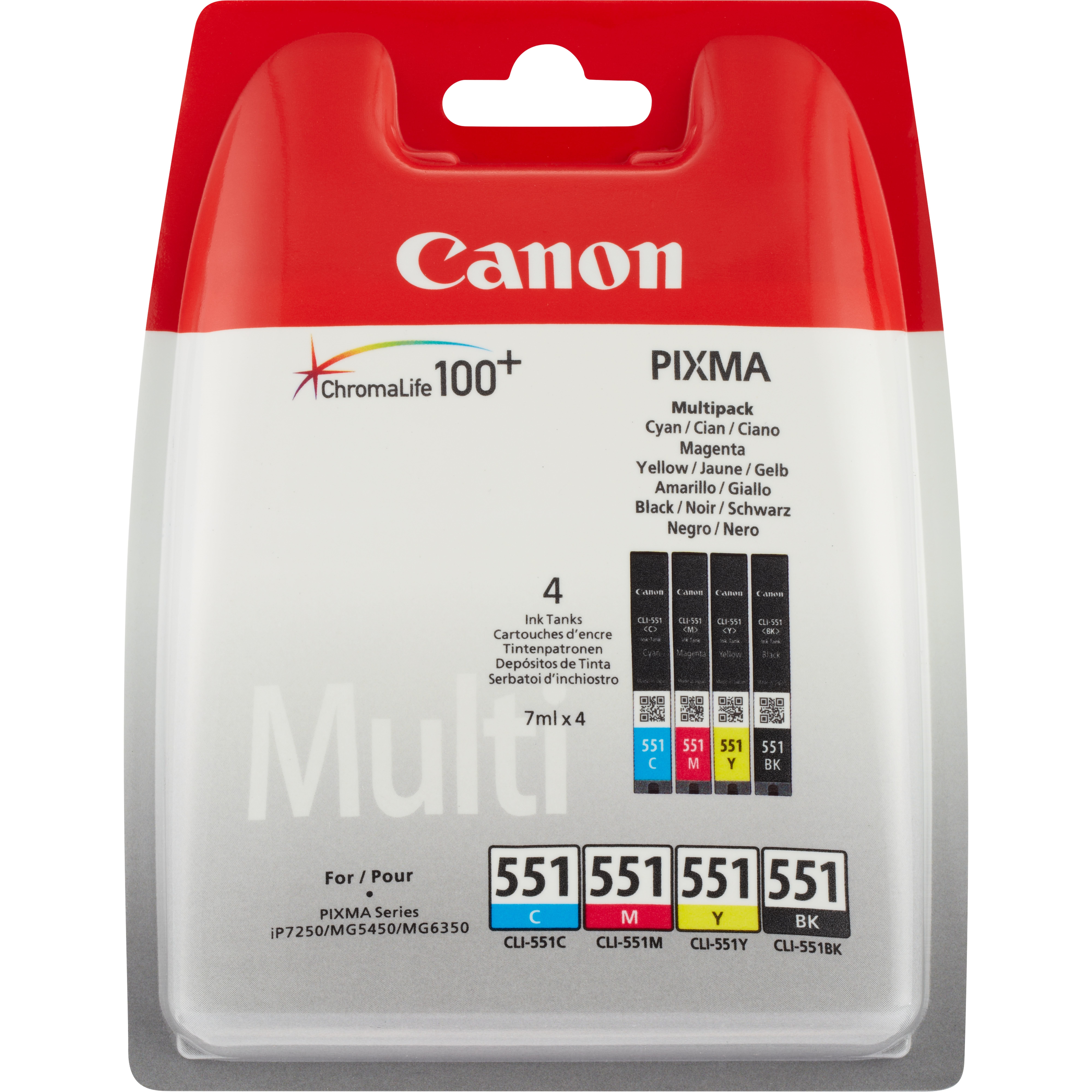 CANON Canon Cartuccia d'inchiostro Multipack CLI-551 BK/C/M/Y - STAMPANTI E SCANNER | TecnoCARE.net Sabaudia, Latina, Terracina, San Felice Circeo e Pontinia