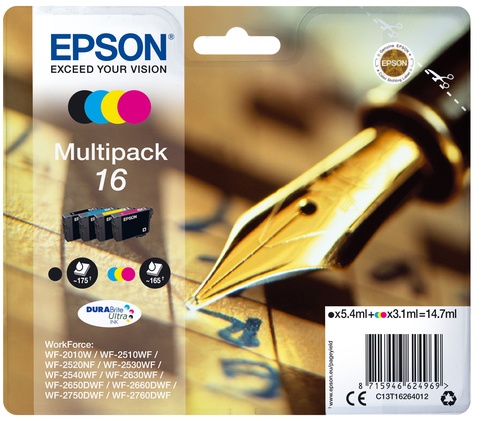 EPSON Epson C13T16264012 Multipack di inchiostro pigmentato serie 16 - STAMPANTI E SCANNER | TecnoCARE.net Sabaudia, Latina, Terracina, San Felice Circeo e Pontinia