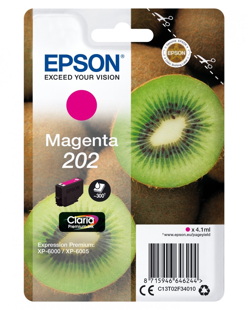 EPSON Epson Kiwi Singlepack Magenta 202 Claria Premium Ink - STAMPANTI E SCANNER | TecnoCARE.net Sabaudia, Latina, Terracina, San Felice Circeo e Pontinia