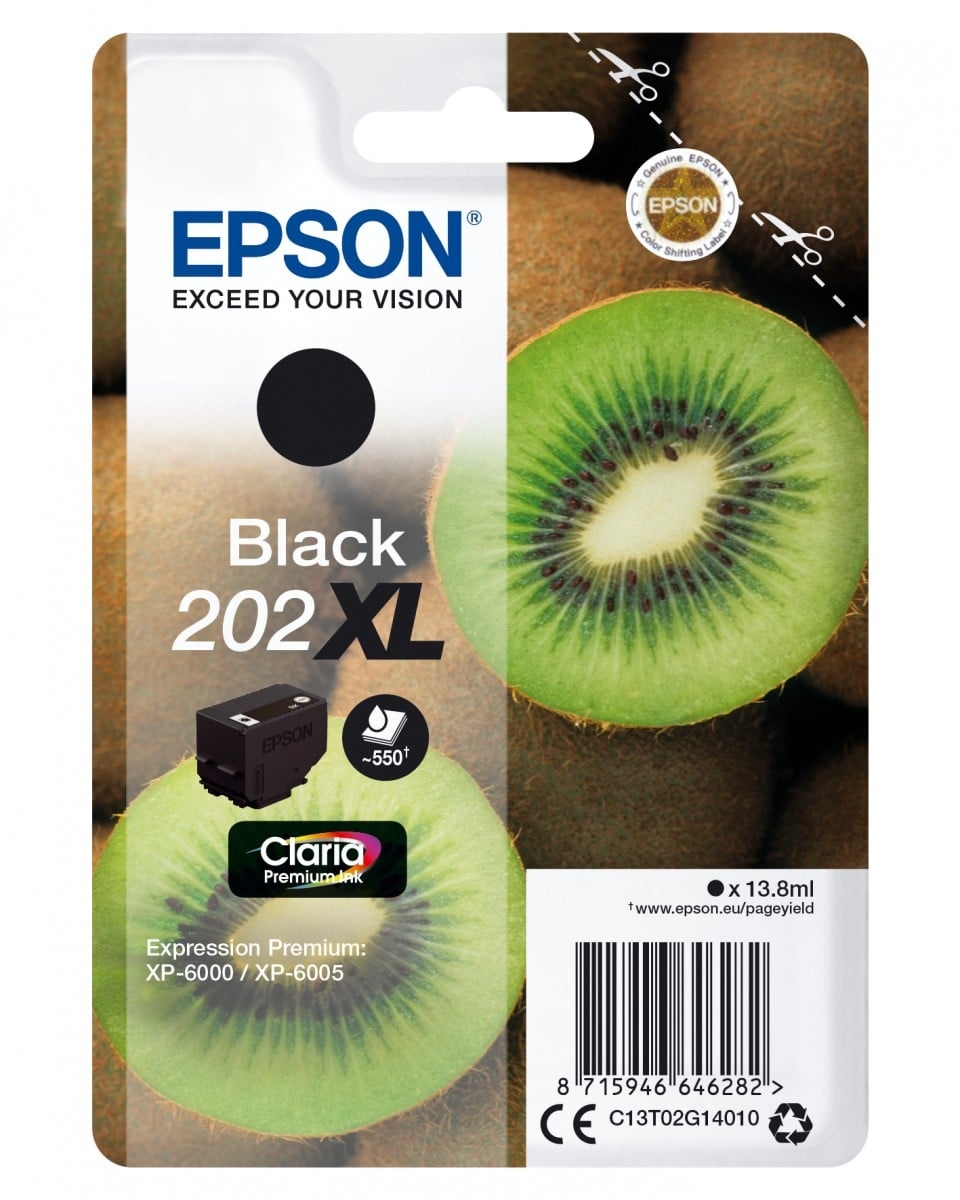 EPSON EPSON CART INK NERO 202XL KIWI CONF SINGOLA AD ALTA CAPACITA - CARTUCCE INKJET | TecnoCARE.net Sabaudia, Latina, Terracina, San Felice Circeo e Pontinia